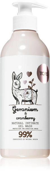 Yope Natural Geranium & Cranberry Intimate Hygiene Gel 300ml