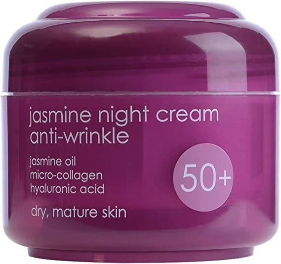 Ziaja Anti-Wrinkle Cream 50+ with Hyaluronic Acid for Night Vegan 50ml