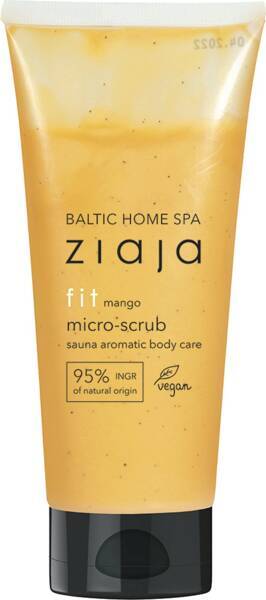 Ziaja Baltic Home Spa FIT Microscrub Mango Care Before Sauna All Skin Types 190ml