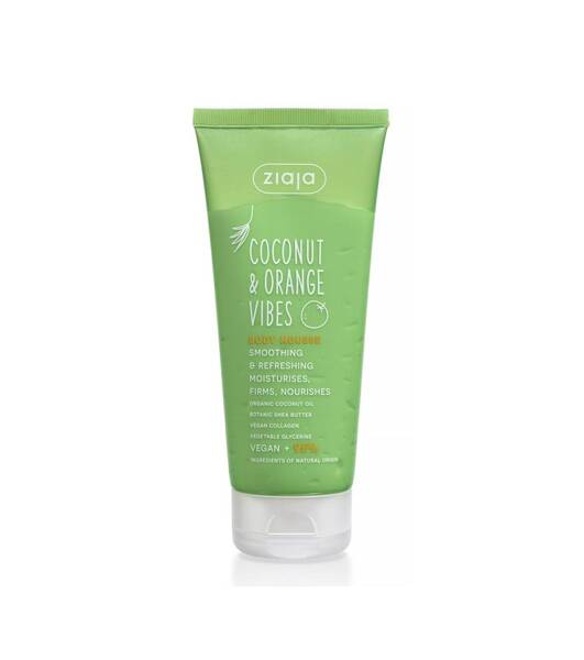 Ziaja Coconut & Orange Vibes Softening and Refreshing Body Mousse for Dry and Dehydrated Skin 200ml