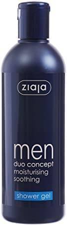 Ziaja Men Duo Concept Moisturizing Soothing Shower Gel for All Skin Types  Vegan 300ml