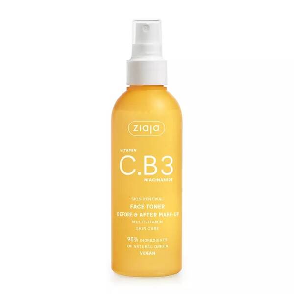 Ziaja Vitamin C. B3 Niacinamide Facial Tonic Spray Vegan 190ml