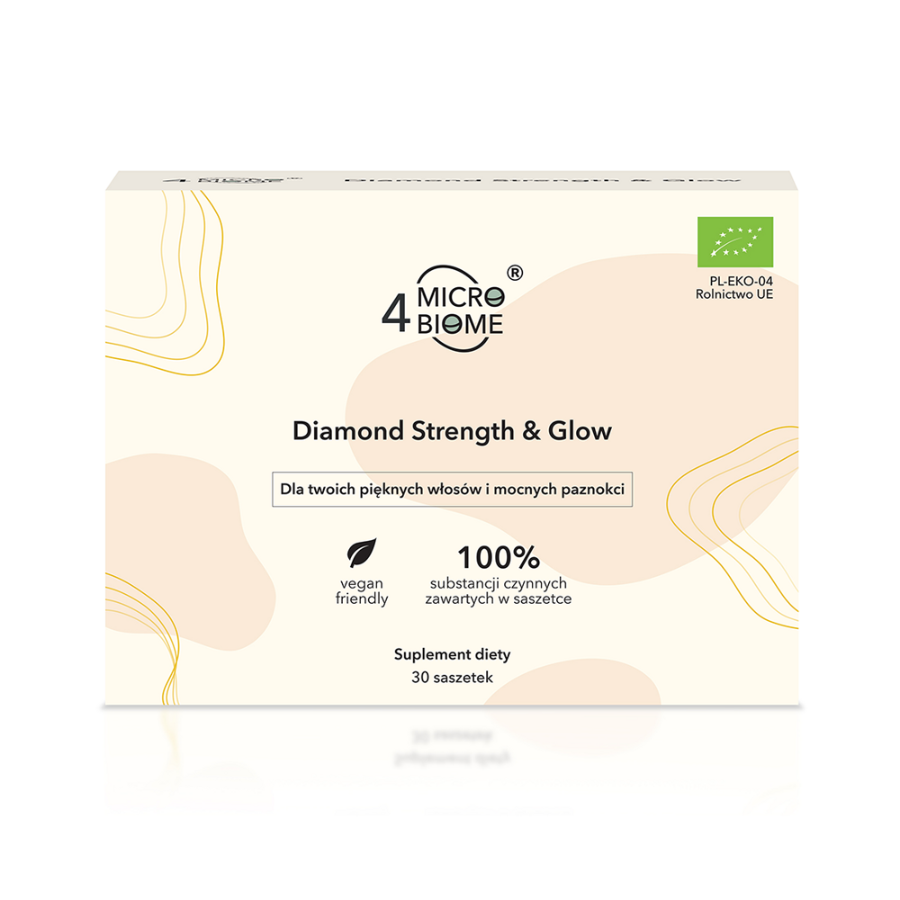 4 Microbiome Diamond Strength & Glow for Beautiful Hair and Nails 30 Sachets