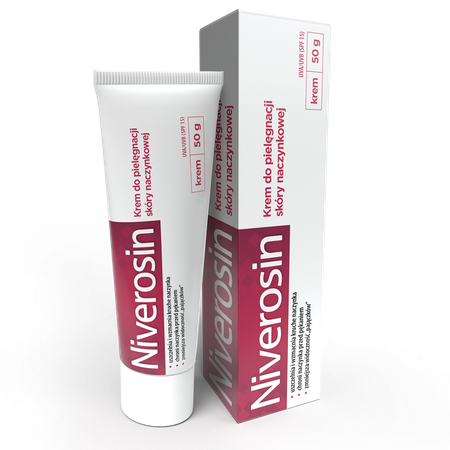 Aflofarm Niverosin Specialist Cream for Comprehensive Care of Vascular Skin SPF15 50g