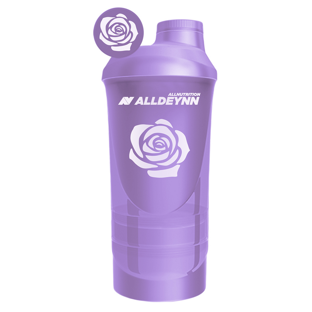 AllDeynn Plastic Durable Purple Shaker 600ml + 350ml