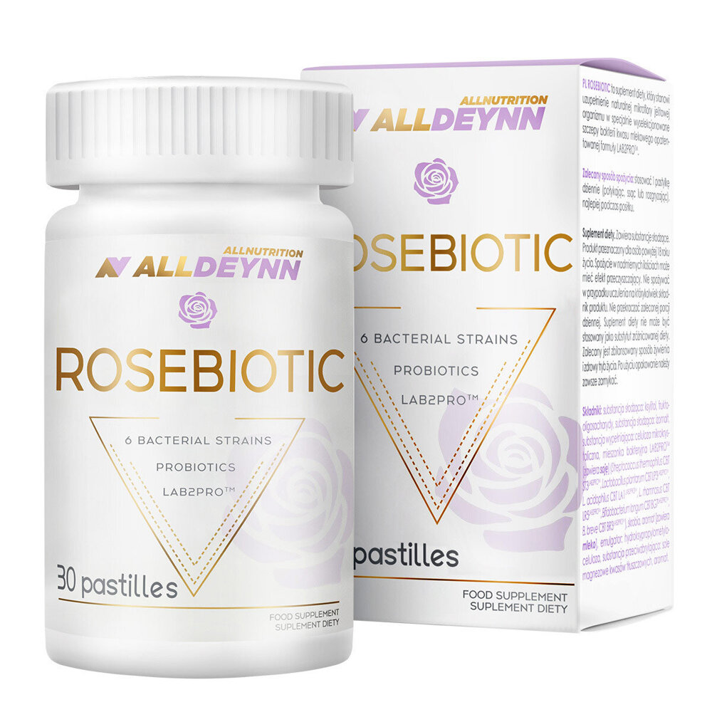 AllDeynn RoseBiotic Synbiotic Immune System Digestion 30 Lozenges