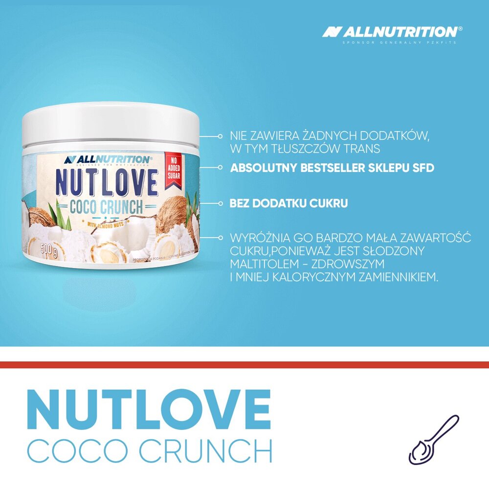 Allnutrition NutLove Coco Crunch Coconut Cream with Almonds 500g