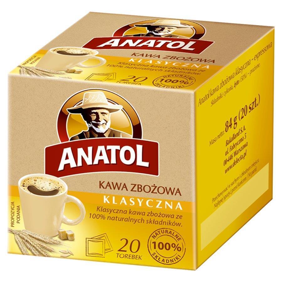 Anatol Natural Classic Cereal Coffee with Mild Taste and Roasted Cereal Grains Chicory Aroma 84g