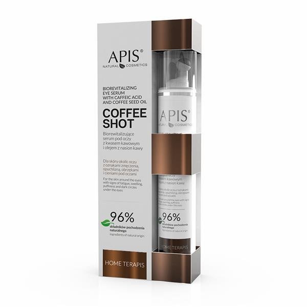 Apis Home terApis Coffee Shot Biorevitalizing Eye Serum With Caffeic Acid And Coffee Seed Oil 10ml