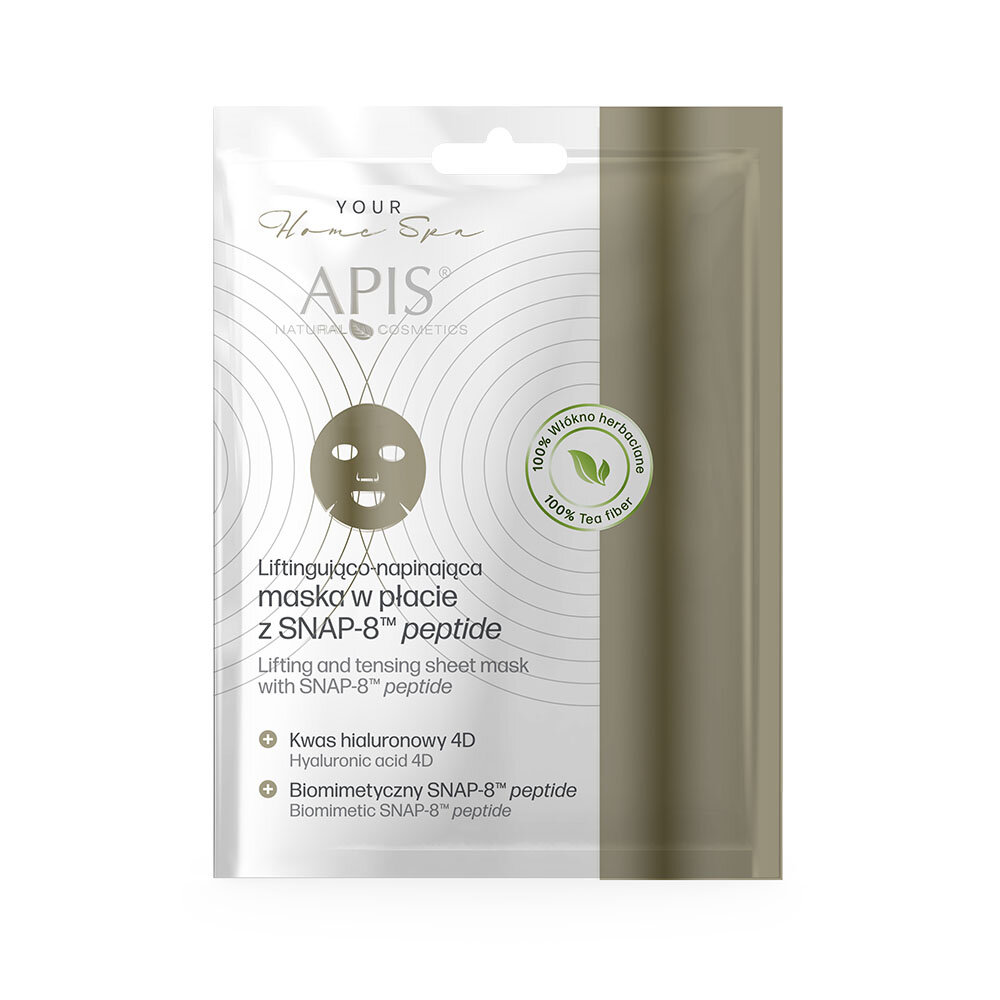 Apis Lifting and Tightening Sheet Mask with SNAP-8 MT Peptide for All Skin Types 20g