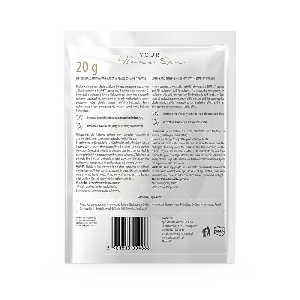 Apis Normalizing and Moisturizing Sheet Mask for Oily Skin 20g