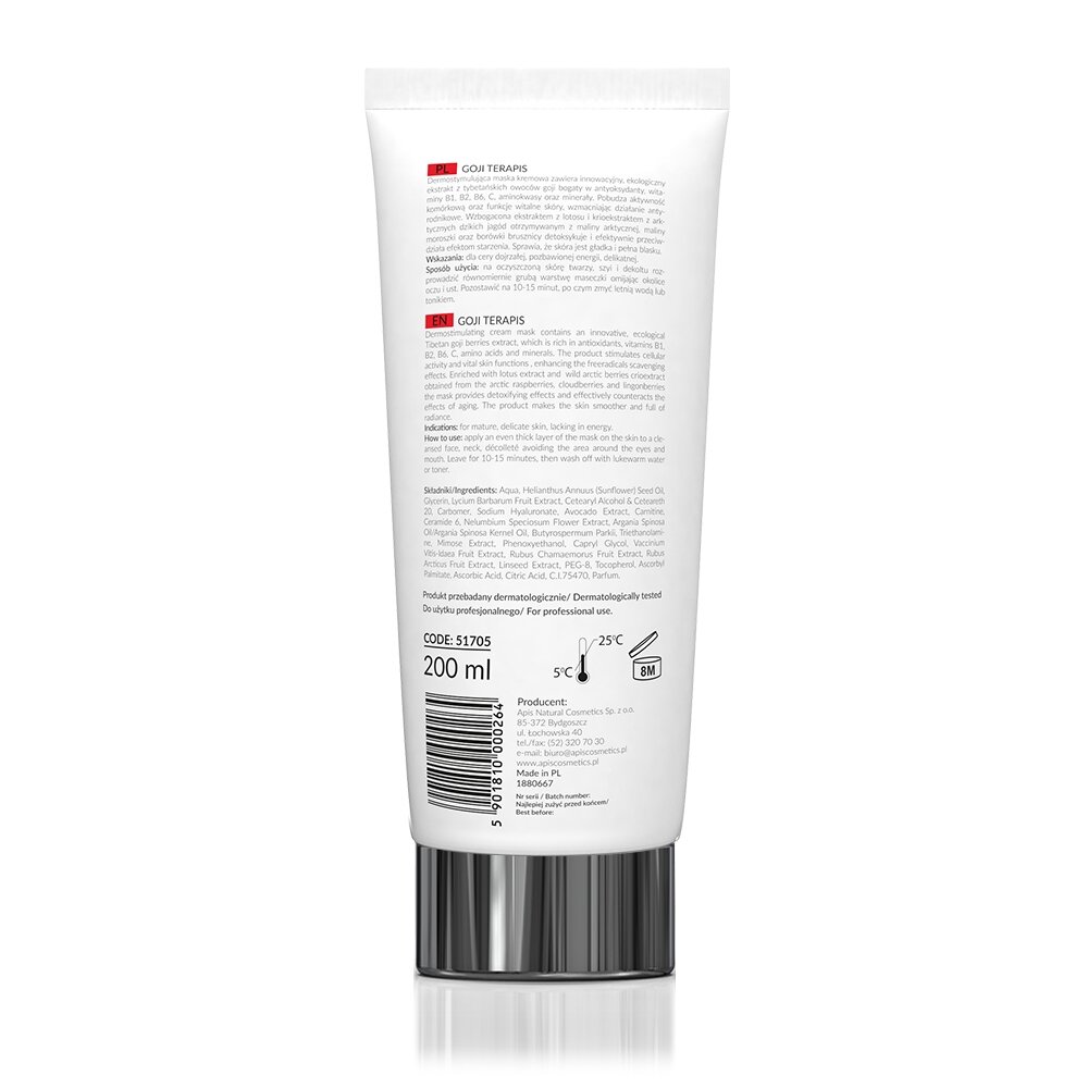 Apis Professional Goji terApis Dermostimulating Mask with Tibetan Goji Berries All Skin Types 200ml