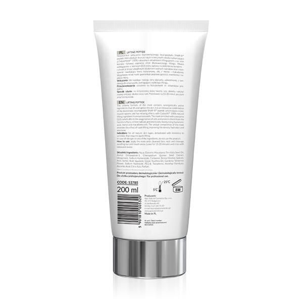 Apis Professional Lifting Peptide Lifting and Tightening Mask with SNAP-8 TM Peptide for Mature and Dehydrated Skin 200ml