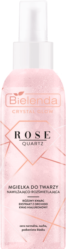 Bielenda Crystal Glow Rose Quartz Face Mist for Dry and Normal Skin 200ml