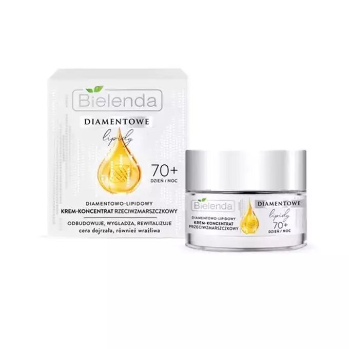 Bielenda Diamond Lipids 70+ Diamond-Lipid Anti-Wrinkle Cream-Concentrate for Mature and Sensitive Skin for Day and Night 50ml