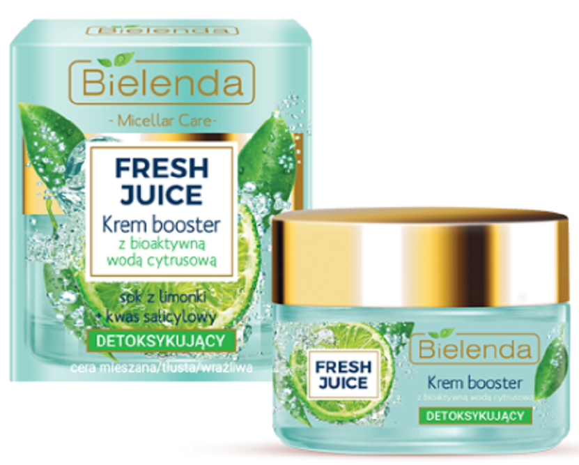 Bielenda Fresh Juice Detoxifying Face Cream Bioactive Citrus Water Lime 50ml