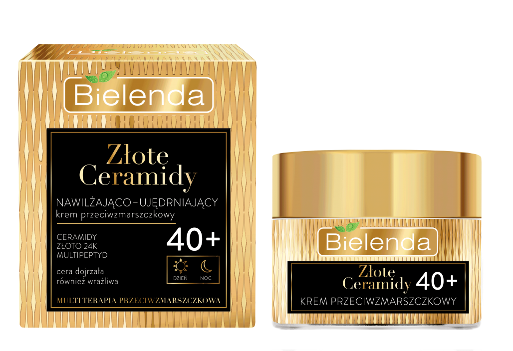 Bielenda Golden Ceramides Moisturizing Firming Day and Night Cream Anti Wrinkle 40+ 50ml