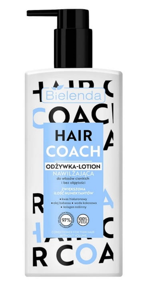 Bielenda Hair Coach Moisturizing Conditioner-Lotion for Thin Hair and No Volume 280ml