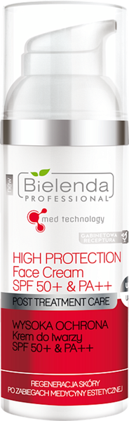 Bielenda Professional Med Technology Post Treatment Care Face Cream SPF 50 50ml