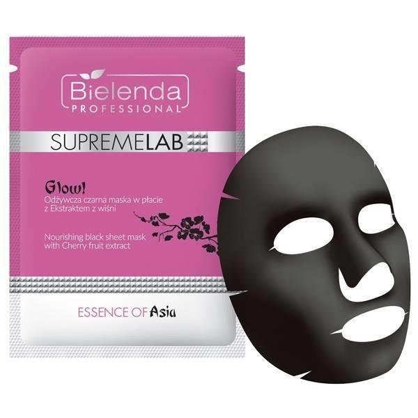 Bielenda Professional SupremeLab Eessence of Asia Nourishing Black Sheet Mask with Cherry Fruit 20g