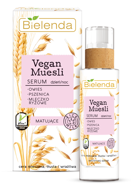Bielenda Vegan MuesIi Matting Serum Wheat Oats Rice Milk 30ml