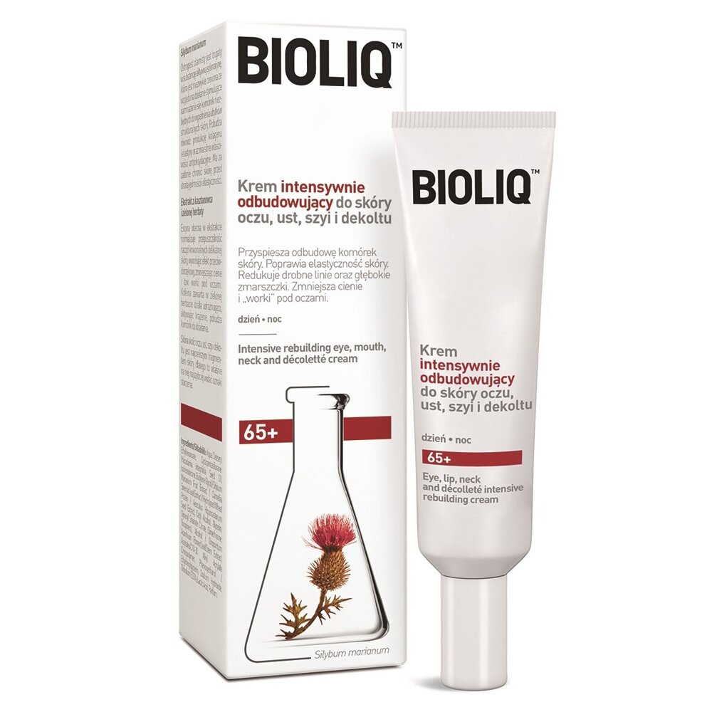 Bioliq 65+ Intensively Regenerating Cream for Skin Eyes Lips Neck and Décolletage 30ml