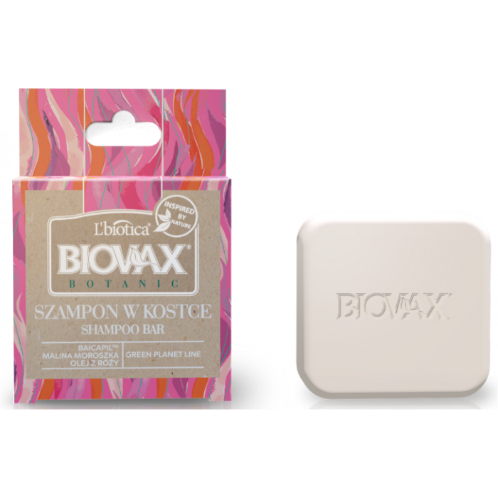 Biovax Botanic Baicapil Shampoo in a Cube Raspberry Cloudberry and Baicapil 82g