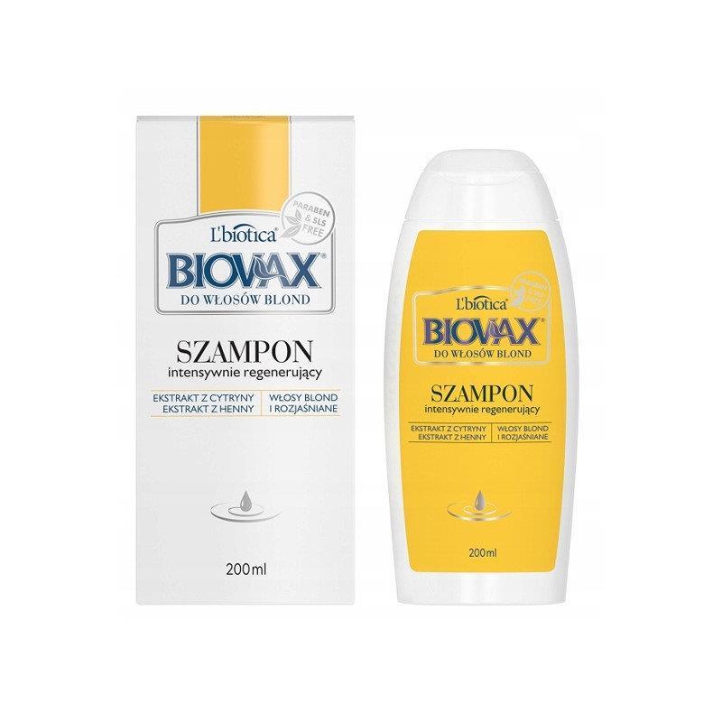 Biovax Shampoo Intensively Regenerating Blond Hair 200ml
