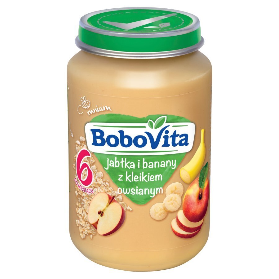 BoboVita Dessert Apples and Bananas with Oat Glue for Babies after 6 Months 190g