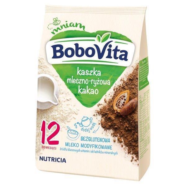 BoboVita Milk Rice Porridge with Cocoa Flavor Gluten Free after 12th Month 230g