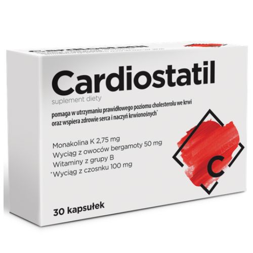 Cardiostatil Helps Maintain Normal Cholesterol Levels and Healthy Heart 30 tablets.