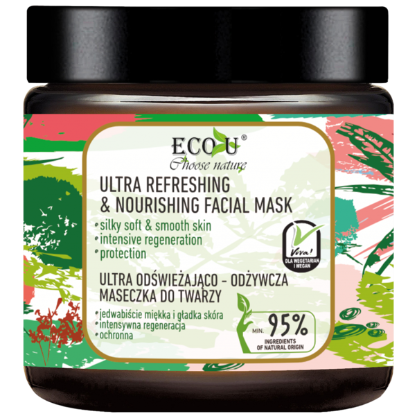 Eco U Viva Vegan Ultra Refreshing and Nourishing Cream Face Mask 100ml