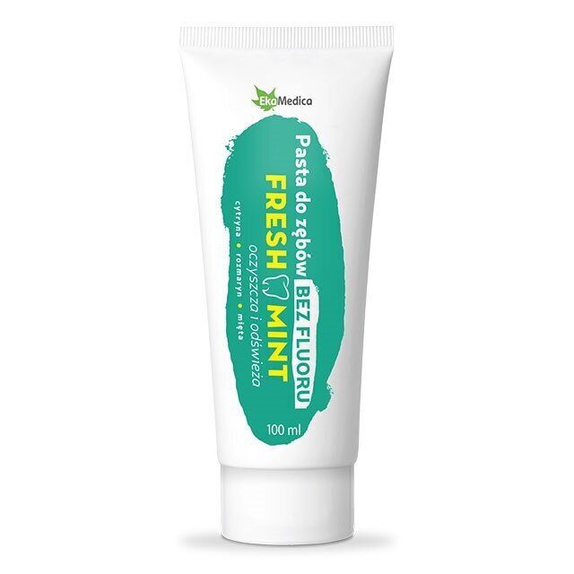 EkaMedica Fresh Mint Toothpaste without Fluoride 100ml ​