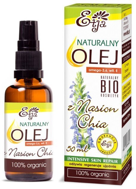 Etja Bio Chia Seed Oil for Dry and Sensitive Mature Skin 50ml