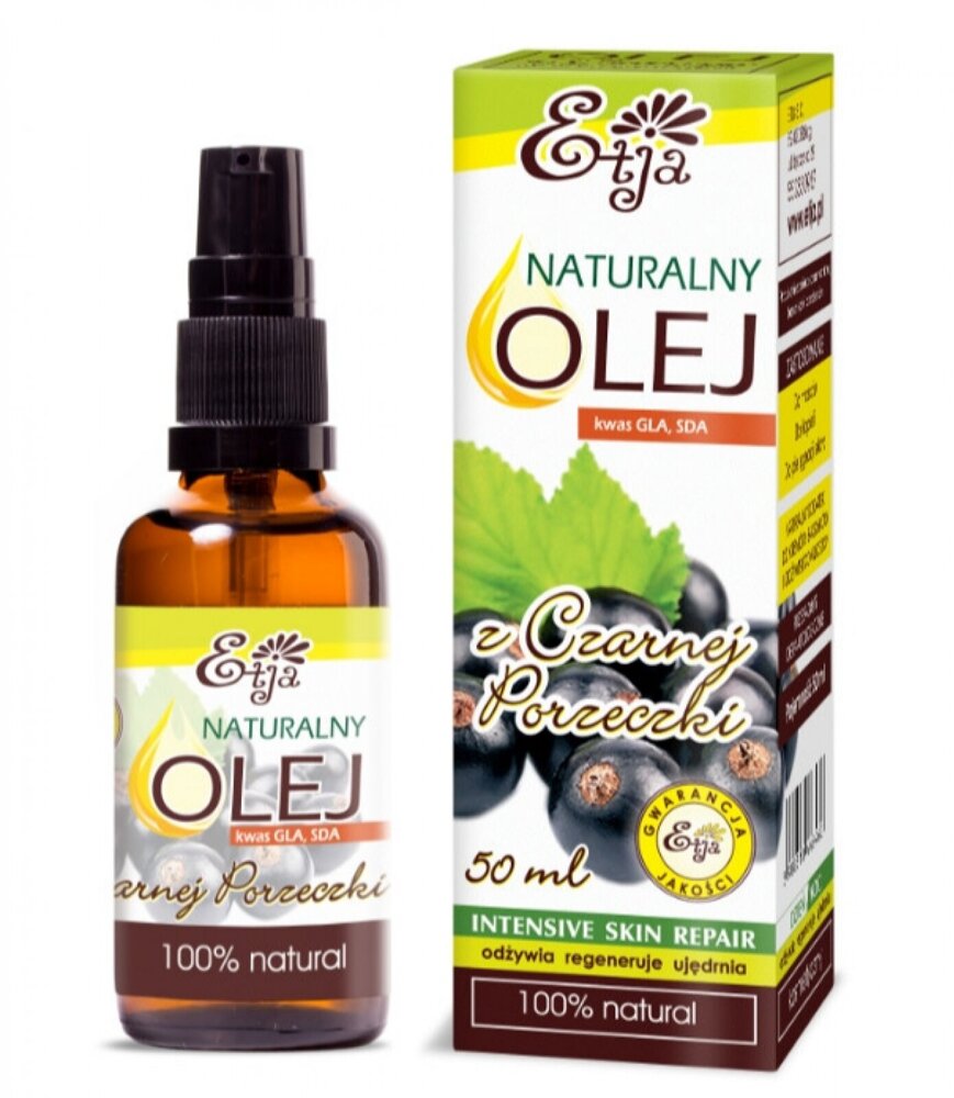 Etja Black Currant Oil for Mature and Sensitive Skin 50ml