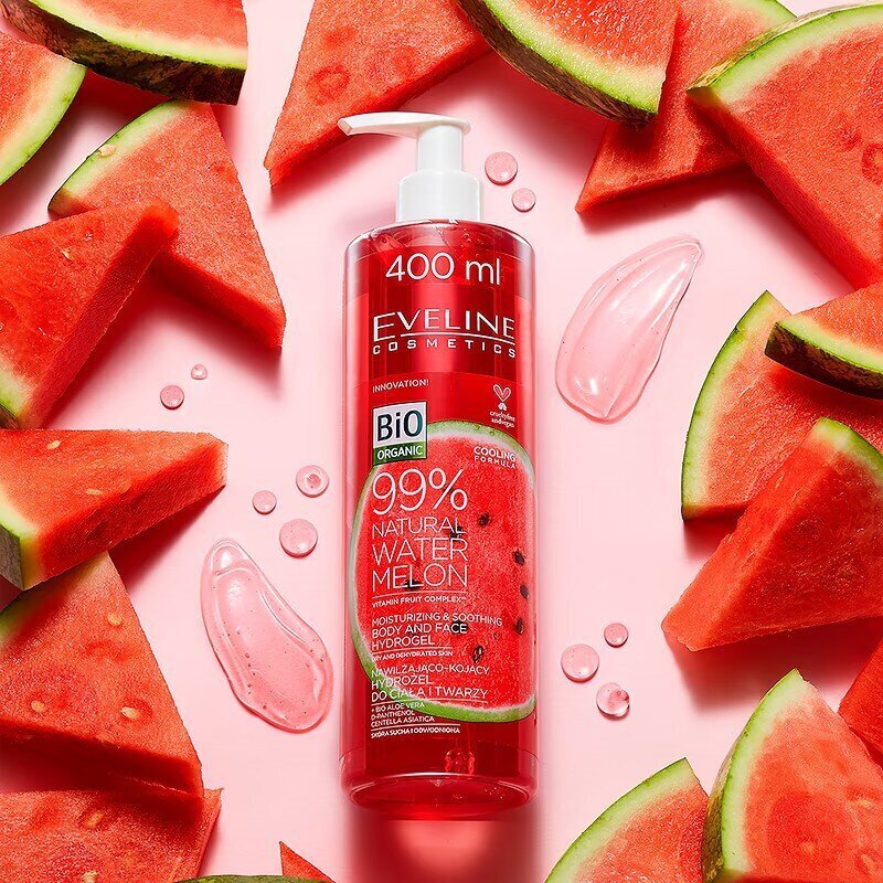 Eveline 99% Natural Watermelon Body and Face Hydrogel Soothing Irritation 400ml