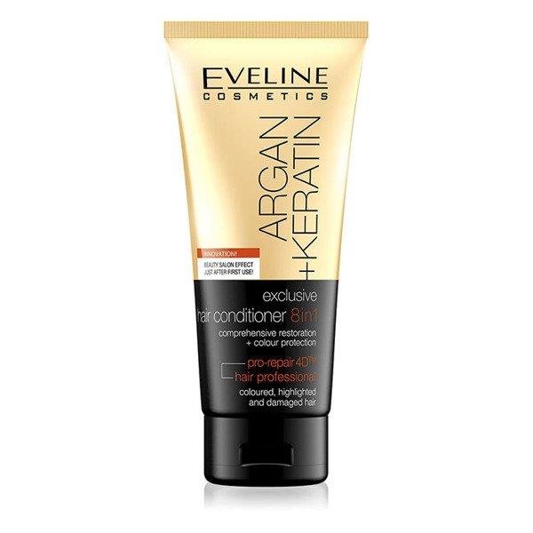 Eveline Argan Keratin 8in1 Conditioner for Damaged and Colored Hair 200ml
