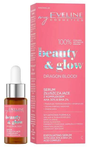 Eveline Beauty & Glow Dragon Blood! Exfoliating Serum with AHA Complex 30% and BHA 2% 18ml