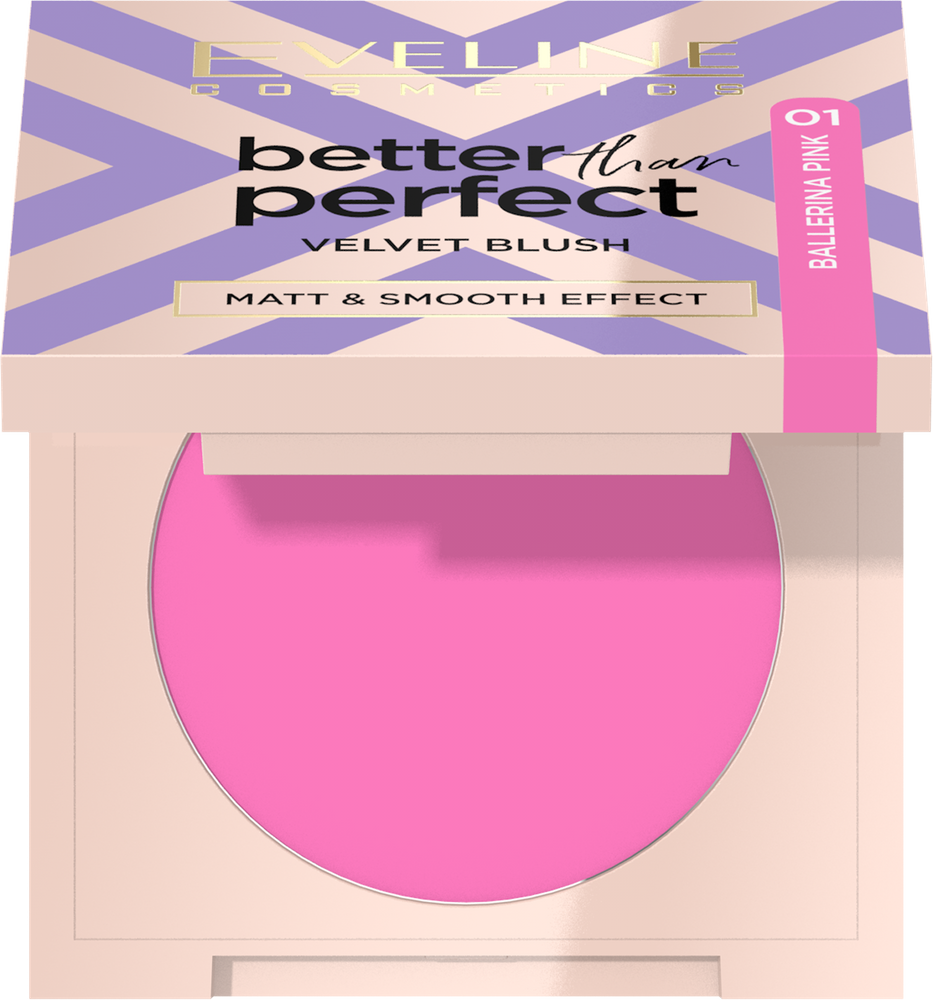 Eveline Better Than Perfect Pressed Blush No. 01 Ballerina Pink 1 Piece