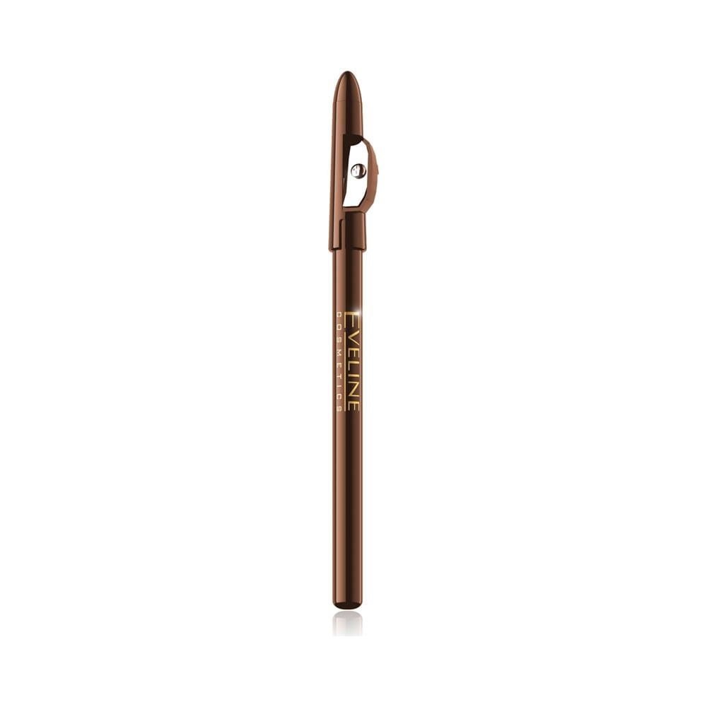 Eveline Eyeliner Pencil Eye Pencil with Sharpener Brown 1 Piece