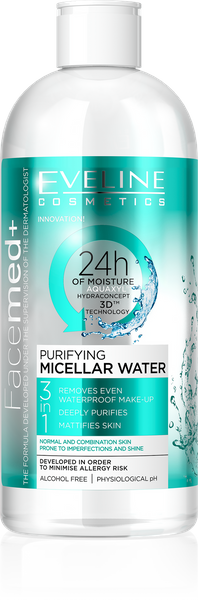 Eveline Facemed+ Cleansing Micellar Liquid 3in1 400ml