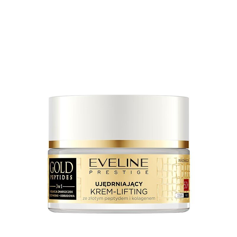 Eveline Gold Peptides 3in1 Firming Cream-Lifting with Gold Peptide and Collagen 50+ Day and Night 50ml