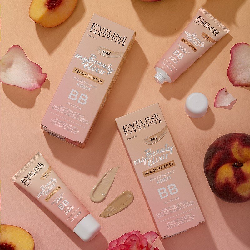 Eveline My Beauty Elixir Nourishing BB Cream All In One Light Peach Cover No. 1 30ml