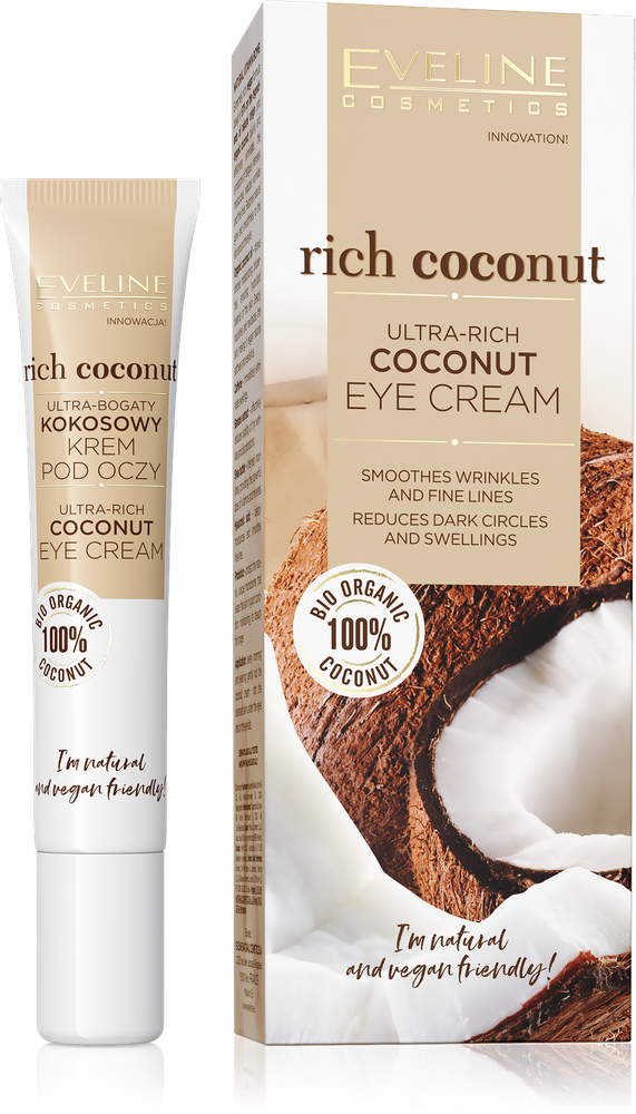 Eveline Rich Coconut Ultra Coconut Anti Wrinkle Eye Cream with Shea Butter 20ml