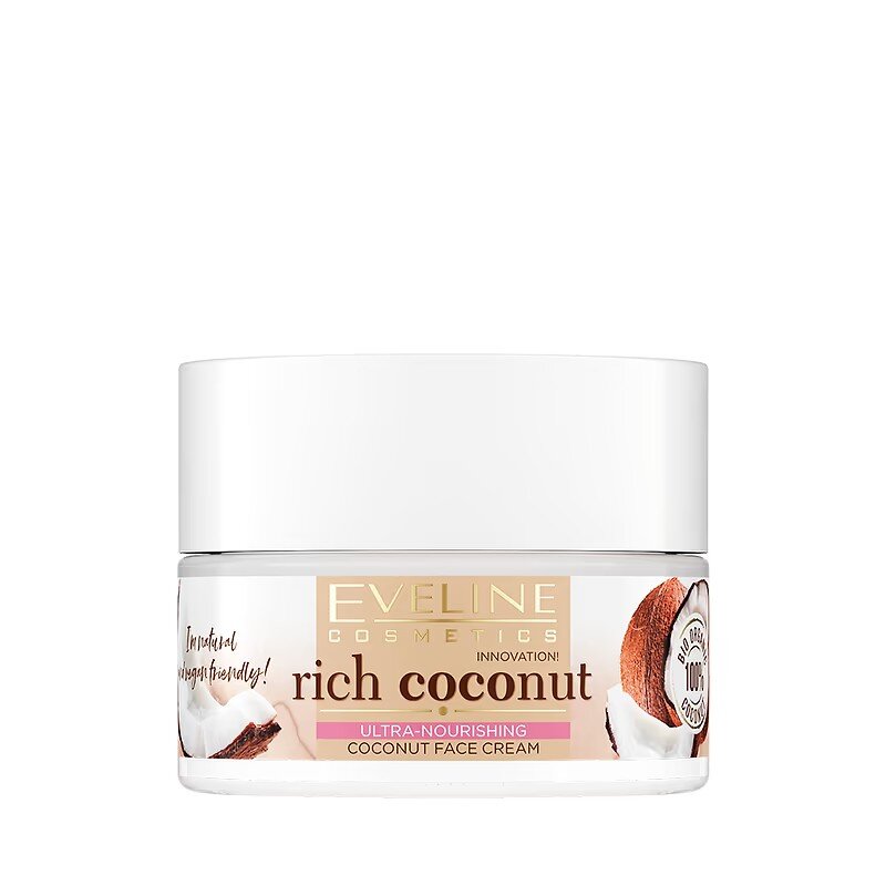 Eveline Rich Coconut Ultra Nourishing Face Cream for Dry and Sensitive Skin 50ml