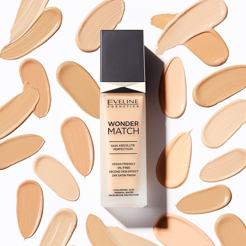 Eveline Wonder Match Luxurious Foundation Adapting to Skin Tone 11 Almond 30ml