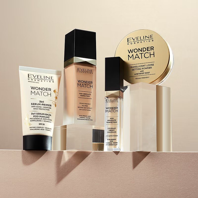 Eveline Wonder Match SPF20 Serum-Makeup Base 3in1 30ml