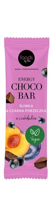 Foods by Ann Energy Choco Bar Plum Black Currant in Chocolate 35g