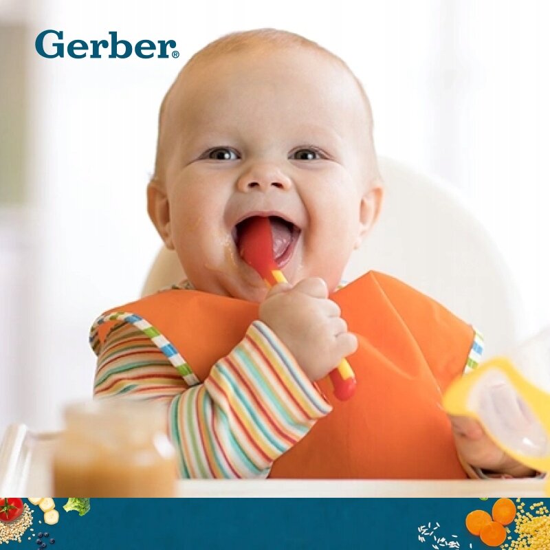 Gerber Grain & Grow Milk Porridge 3 Cereals for Babies after 6 Months of Age 200g