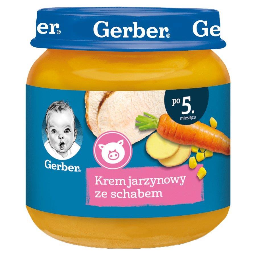 Gerber Vegetable Cream Dish with Pork Loin for Babies over 5 Months 125g